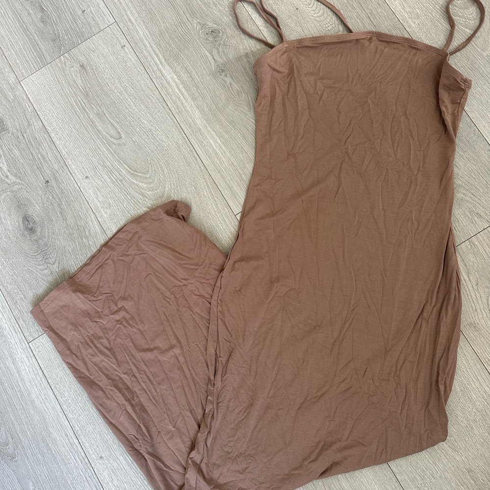 Women's Brown Slip Dress